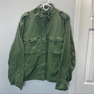 Torrid Olive Jacket Twill Utility Jacket Green